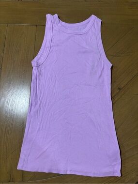 a new day Lilac Ribbed Muscle Tank Top